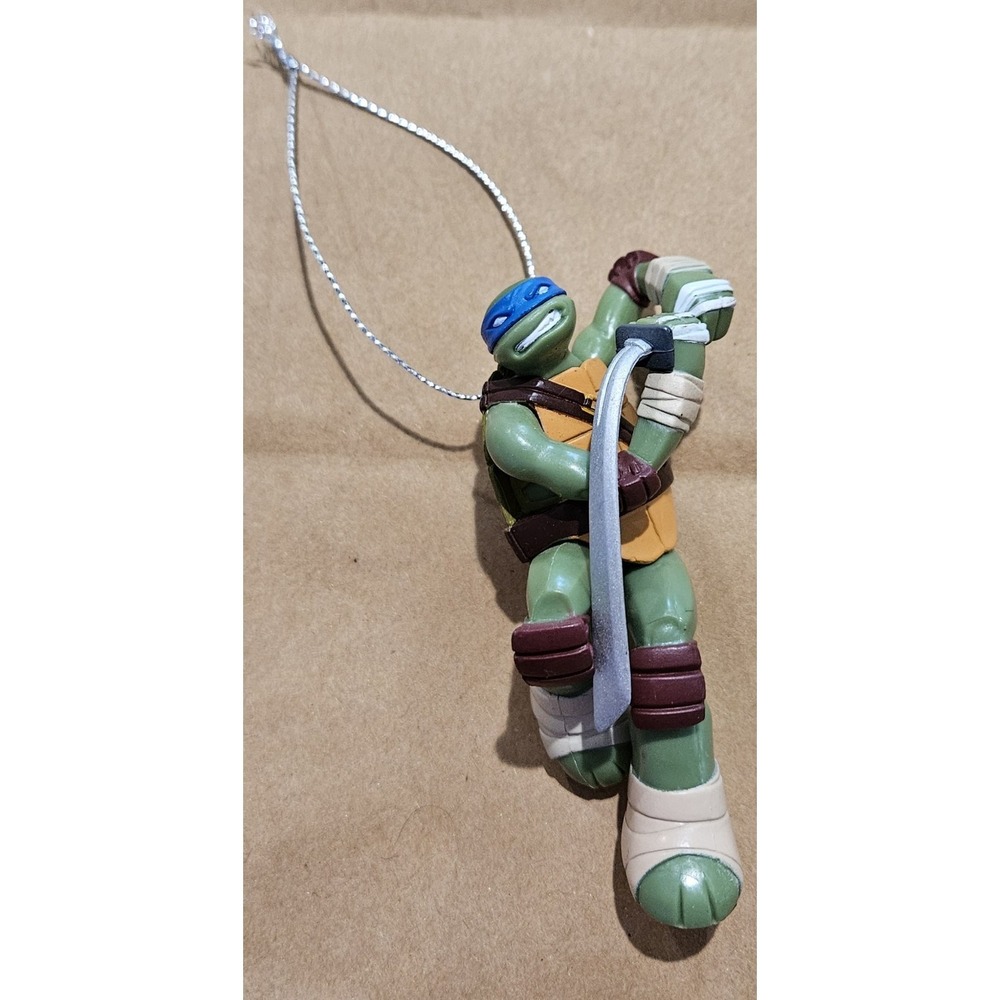Teenage Mutant Ninja Turtles Leonardo Christmas Ornament TMNT Blue Mask Plastic